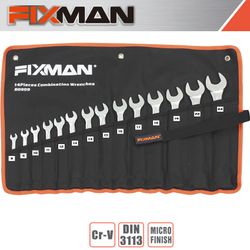 FIXMAN 14pcs Combination Spanner Set 8mm - 24mm